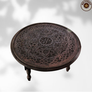 BC&T - Quality Moroccan Furniture Made Affordable 22 Moroccan furniture Moroccan Carved Mida Table With Legs/ Amazigh Style.