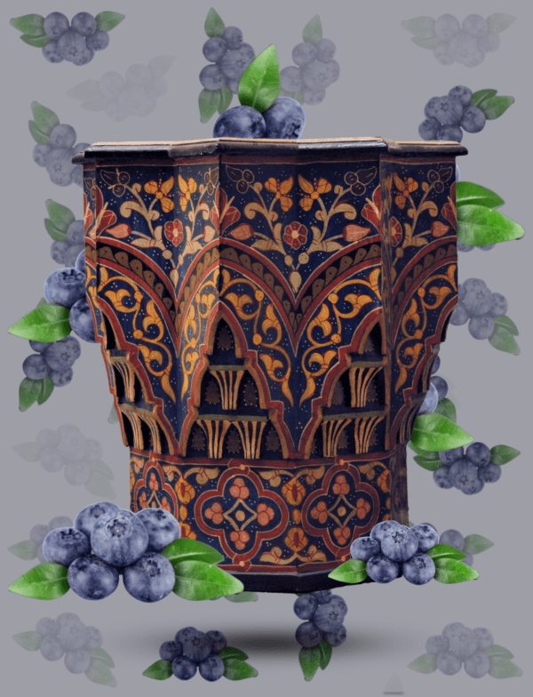 Moroccan Muqarnas Table, Painted Moroccan Muqarnas Table, Painted