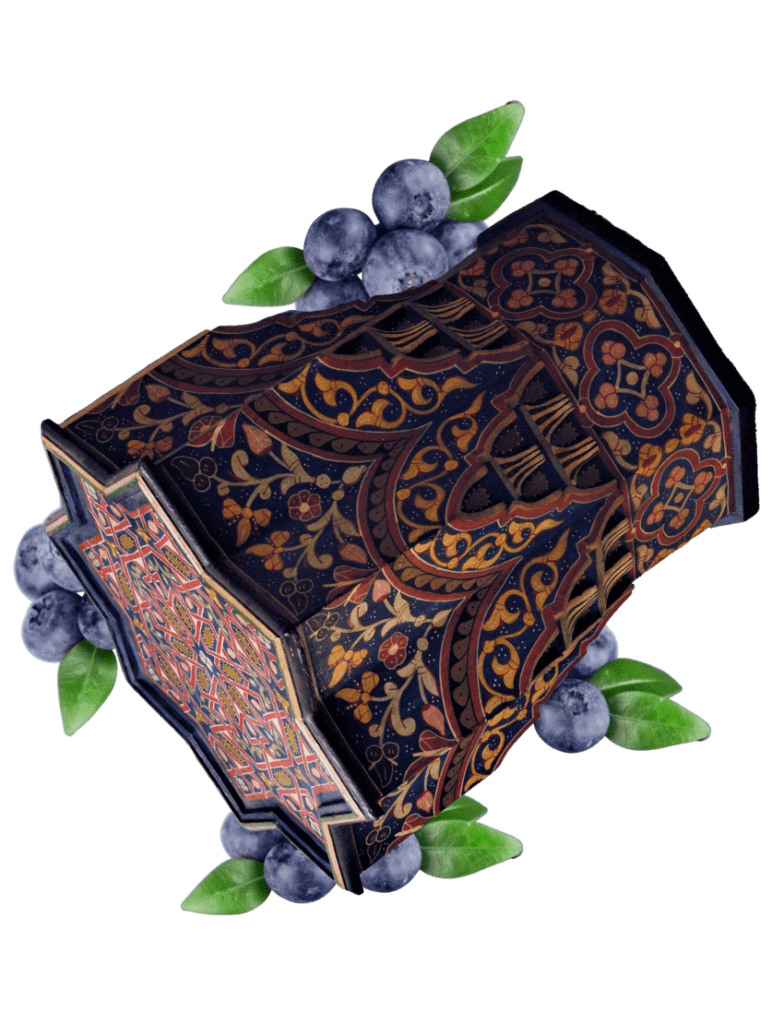 Moroccan Muqarnas Table, Painted Muqarnas Table
