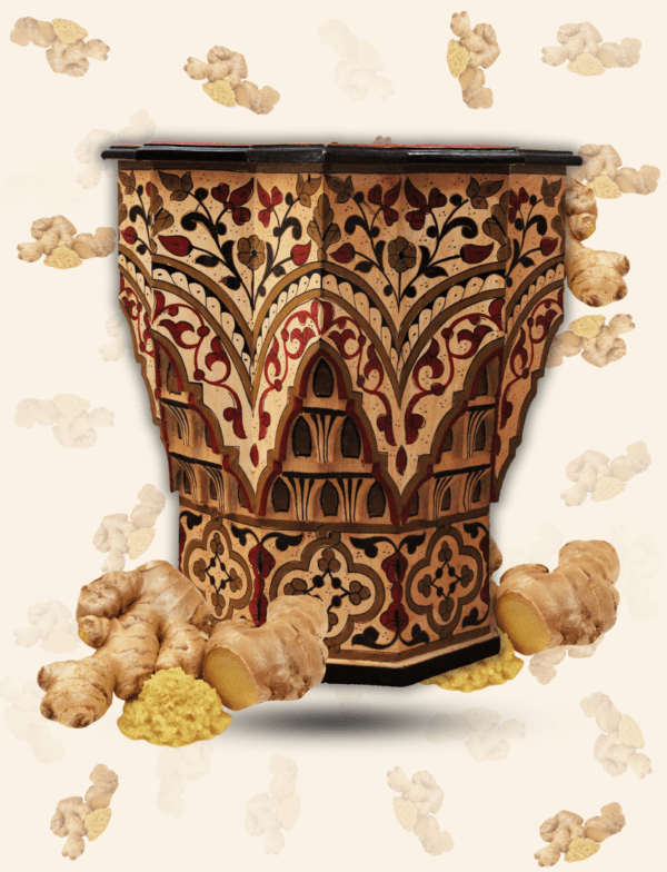 Moroccan Muqarnas Table, Painted 