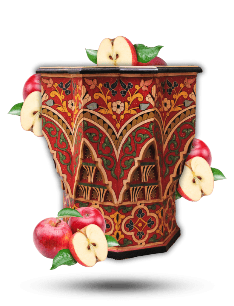 Moroccan Muqarnas Table, Painted 112