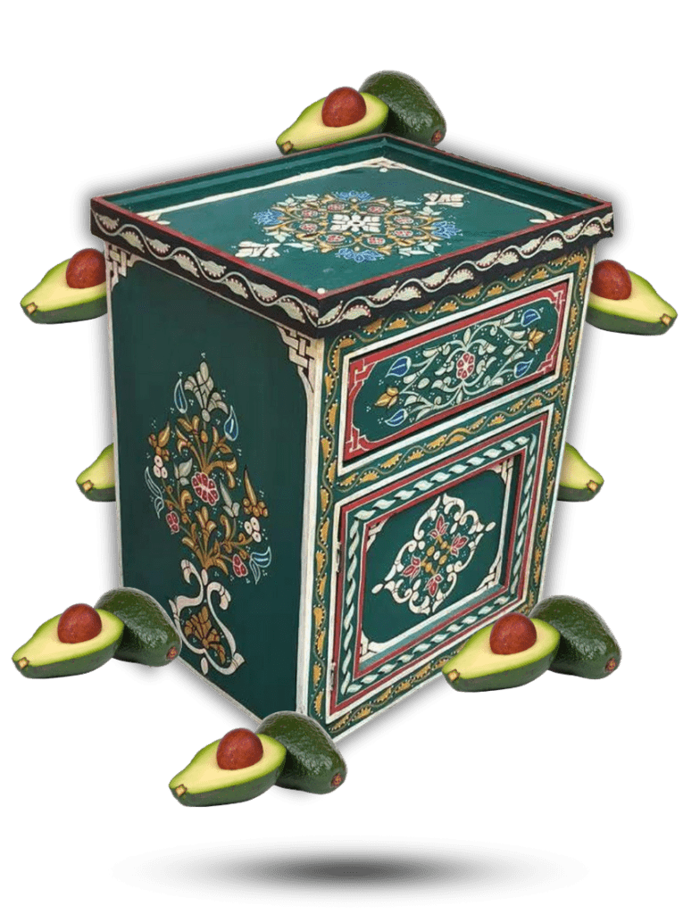 Set of 2 Moroccan Painted Nightstand Table/ 5 Flavor Variants/ Andalusian Style. 38 nightstand set of 2 115