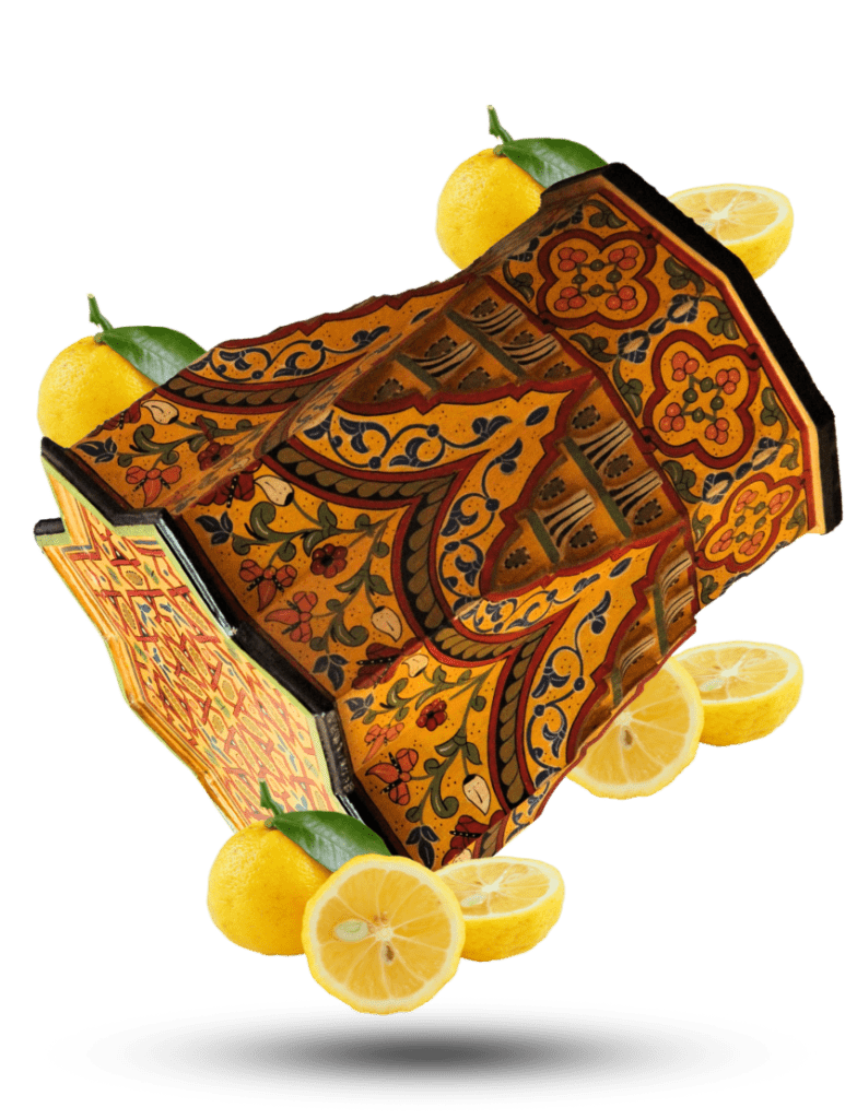 Moroccan Muqarnas Table, Painted 124