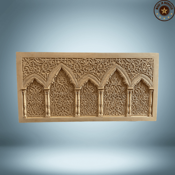 5 Best AI Tools Interior Designers Use to Instantly Transform Any Room Photo (Without Touching a Paintbrush) 3 ai interior design tools Moroccan Carved Wall Panel/ Arches And Pilars /Andalusian Style.