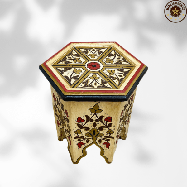 14 Flavor Variants Painted Moroccan Table/ Geometric Lining/ Floral Motif/ Andalusian Style. 11 Moroccan inspired boho side table 14 Flavor Variants Painted Moroccan Table/ Geometric Lining/ Floral Motif/ Andalusian Style.