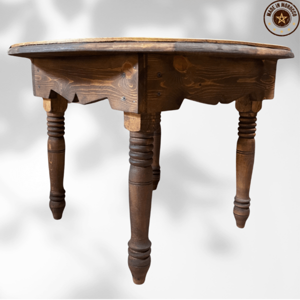 Moroccan Carved Mida Table With Legs/ Amazigh Style. 7 Hand Carved Berber Coffee Table Moroccan Carved Mida Table With Legs/ Amazigh Style.