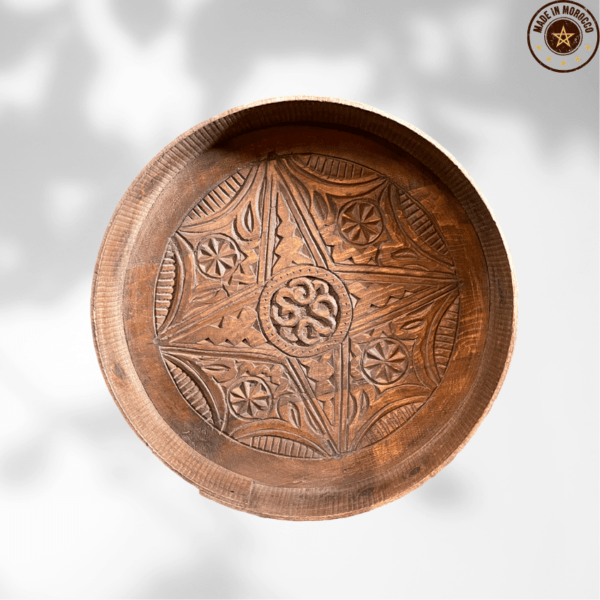 Low Moroccan Carved Mida Table With Rim/ Amazigh style. 4 amazigh morocco coffee table Low Moroccan Carved Mida Table With Rim/ Amazigh style.