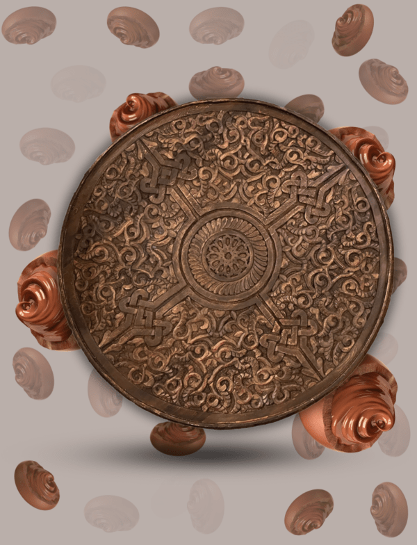 Moroccan Carved Table /Floral motif/ Andalusian style. 2 hand carved round coffee table Moroccan Carved Table /Floral motif/ Andalusian style.