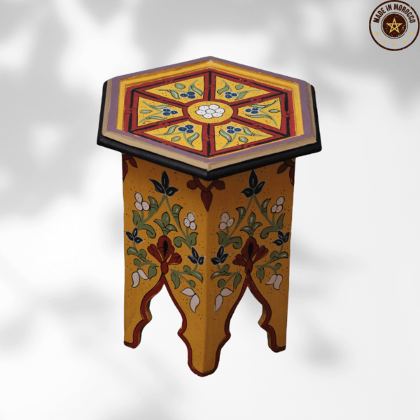 14 Flavor Variants Painted Moroccan Table/ Geometric Lining/ Floral Motif/ Andalusian Style. 7 Moroccan inspired boho side table 14 Flavor Variants Painted Moroccan Table/ Geometric Lining/ Floral Motif/ Andalusian Style.