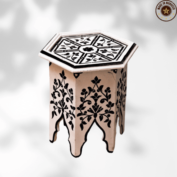 14 Flavor Variants Painted Moroccan Table/ Geometric Lining/ Floral Motif/ Andalusian Style. 5 Moroccan inspired boho side table 14 Flavor Variants Painted Moroccan Table/ Geometric Lining/ Floral Motif/ Andalusian Style.