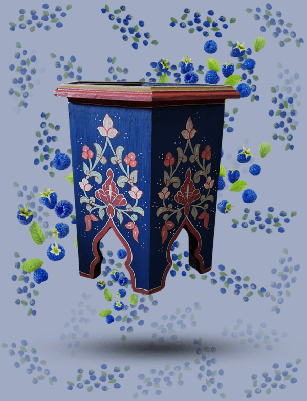 14 Flavor Variants Painted Moroccan Table/ Geometric Lining/ Floral Motif/ Andalusian Style. 16 Moroccan inspired boho side table 14 Flavor Variants Painted Moroccan Table/ Geometric Lining/ Floral Motif/ Andalusian Style.