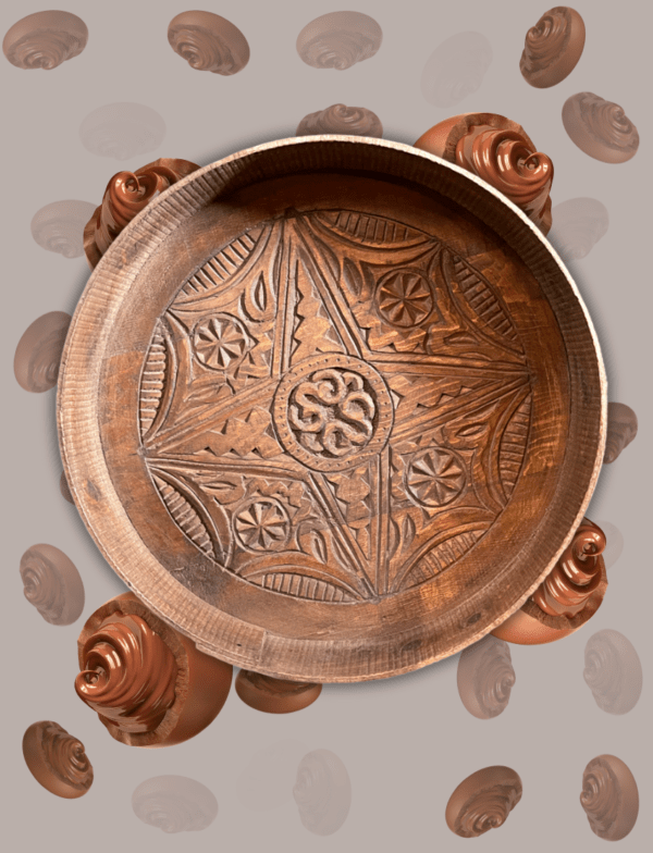 Low Moroccan Carved Mida Table With Rim/ Amazigh style. 2 amazigh morocco coffee table Low Moroccan Carved Mida Table With Rim/ Amazigh style.