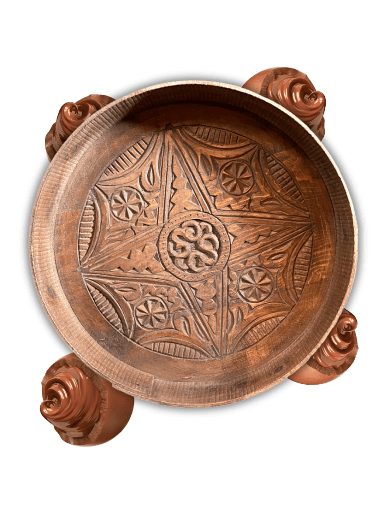Low Moroccan Carved Mida Table With Rim/ Amazigh style. 12 amazigh morocco coffee table Amazigh Morocco Coffee Table
