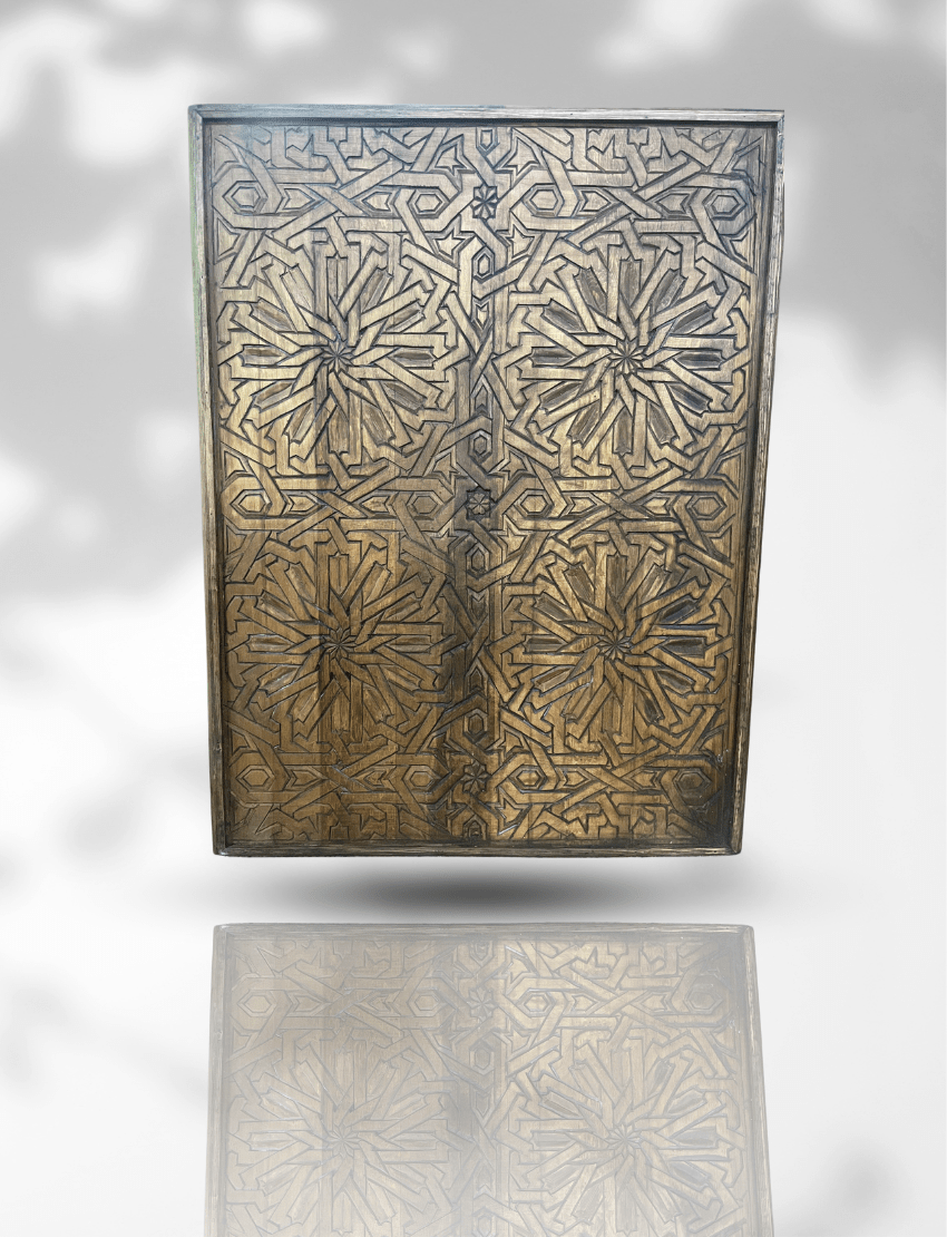 Moroccan Hand Carved Dinning Table/ Geometric Lining design / Andalusian style 8 carved dinning table The best Moroccan hand Carved dinning table