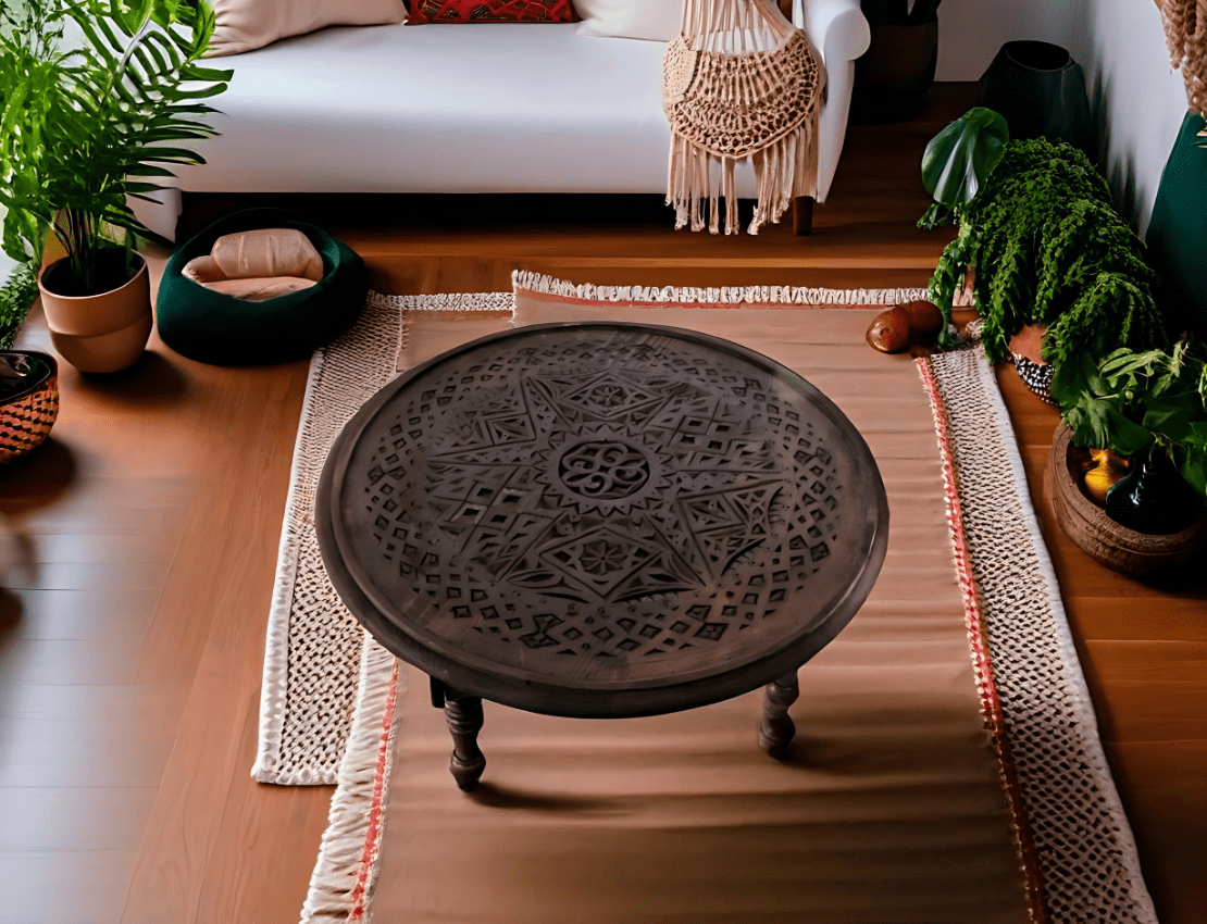 Moroccan Carved Mida Table With Legs/ Amazigh Style. 12 Hand Carved Berber Coffee Table Untitled design (2)