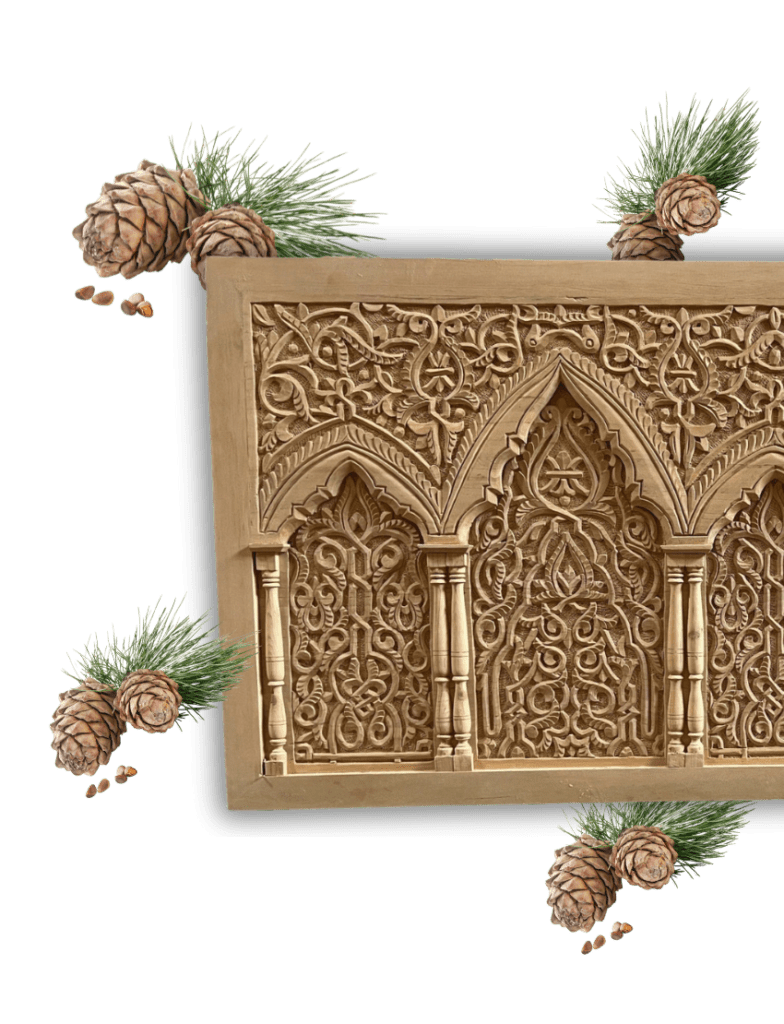 Moroccan Carved Wall Panel/ Arches And Pilars /Andalusian Style. 14 carved wall panels CARVED WOOD WALL PANEL