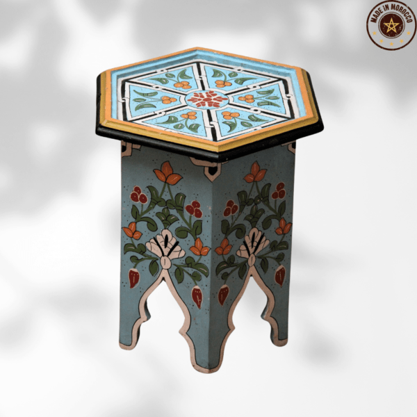 14 Flavor Variants Painted Moroccan Table/ Geometric Lining/ Floral Motif/ Andalusian Style. 27 Moroccan inspired boho side table 14 Flavor Variants Painted Moroccan Table/ Geometric Lining/ Floral Motif/ Andalusian Style.