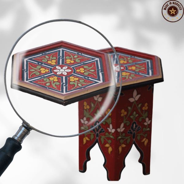 14 Flavor Variants Painted Moroccan Table/ Geometric Lining/ Floral Motif/ Andalusian Style. 19 Moroccan inspired boho side table 14 Flavor Variants Painted Moroccan Table/ Geometric Lining/ Floral Motif/ Andalusian Style.