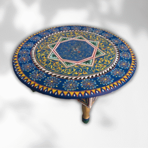 How to Paint Wood Furniture: A Step-by-Step Guide for Stunning Results 58 how to paint wood furniture Moroccan Table Basse Painted Blue / Andalusian Style.