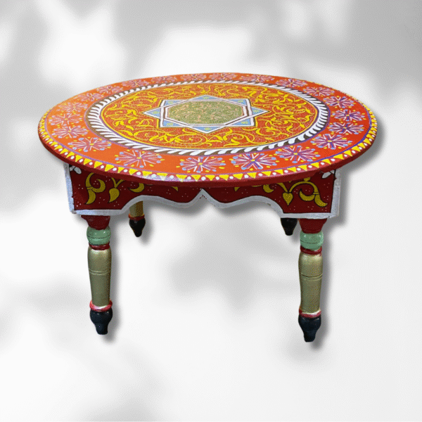 Moroccan Table Basse Painted Red / Andalusian Style. 3 Painted table basse Moroccan Table Basse Painted Red / Andalusian Style.