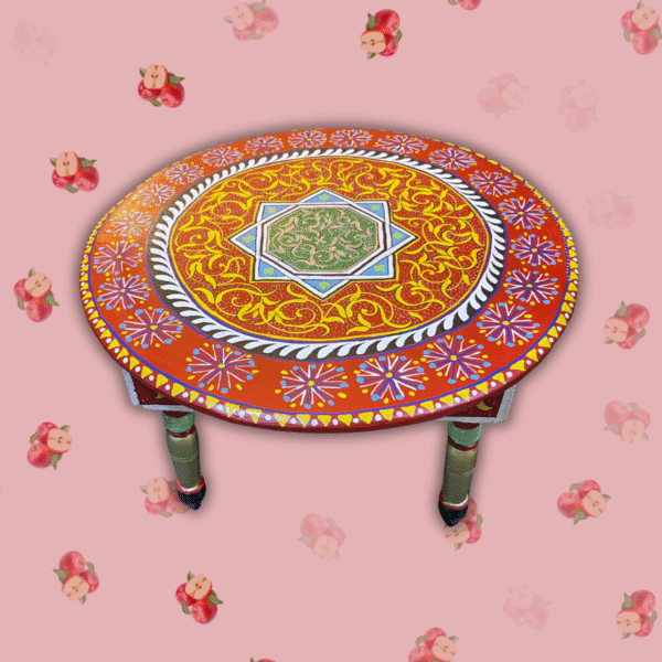 3 Flavor Variants Moroccan Painted Basse Table/ Andalusian Style. 11 round basse table 3 Flavor Variants Moroccan Painted Basse Table/ Andalusian Style.