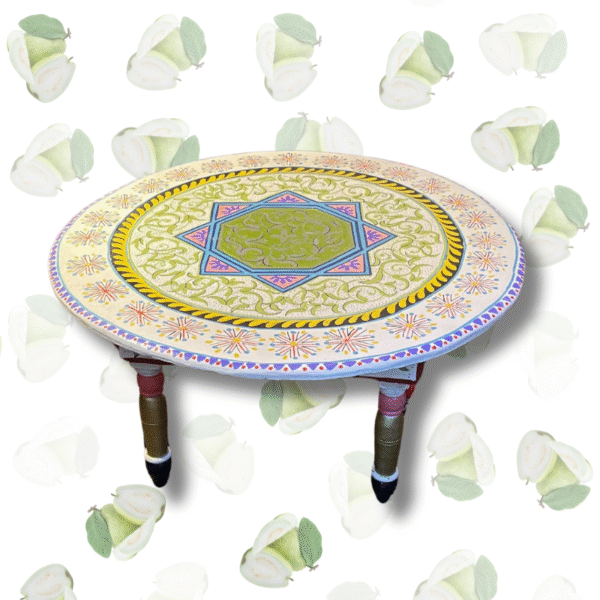 3 Flavor Variants Moroccan Painted Basse Table/ Andalusian Style. 7 round basse table 3 Flavor Variants Moroccan Painted Basse Table/ Andalusian Style.