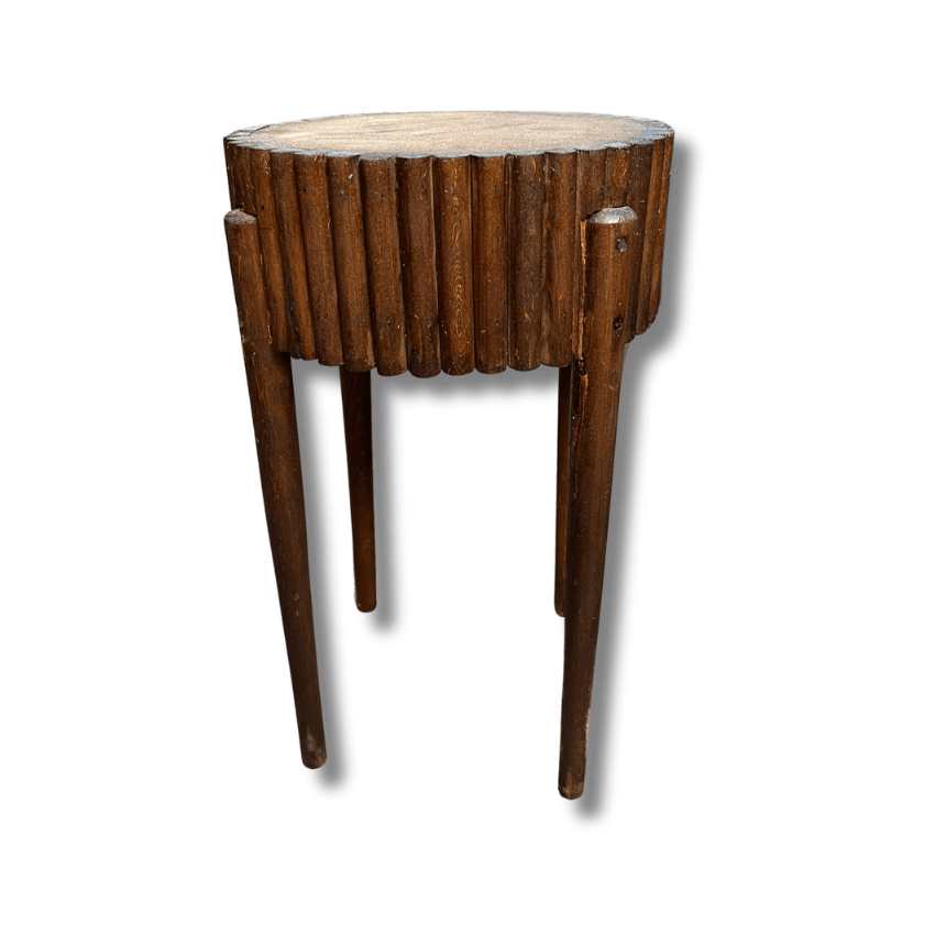 Brown Moroccan Round Fluted Coffee Table With Secret Drawer 11 fluted coffee table The Best Round Fluted Coffee Table With Secret Drawer
