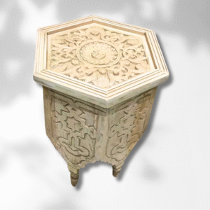 Oriental Hexagonal Moroccan Coffee Table/ Andalusian style.