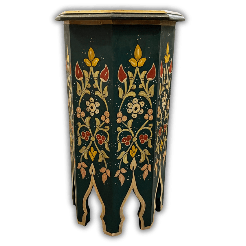 4 Flavor Variants Painted Moroccan Octagon End Table/ Andalusian Style. 29 painted octagon end table The Best Green Accent Table