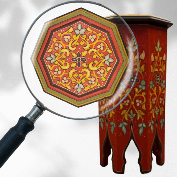 4 Flavor Variants Painted Moroccan Octagon End Table/ Andalusian Style. 13 painted octagon end table 4 Flavor Variants Painted Moroccan Octagon End Table/ Andalusian Style.