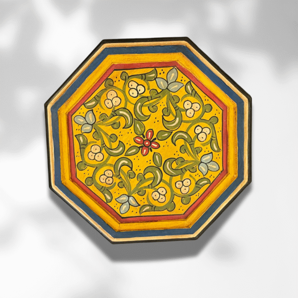 Painted Moroccan Octagon End Table/ Andalusian Style. 4 colorful end table Painted Moroccan Octagon End Table/ Andalusian Style.