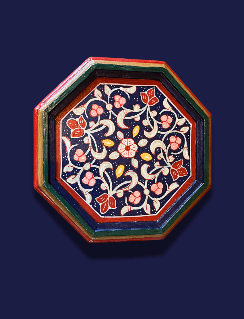 Painted Moroccan Octagon End Table Moroccan Colored End Tables