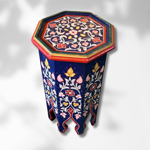 4 Flavor Variants Painted Moroccan Octagon End Table/ Andalusian Style. 8 painted octagon end table 4 Flavor Variants Painted Moroccan Octagon End Table/ Andalusian Style.