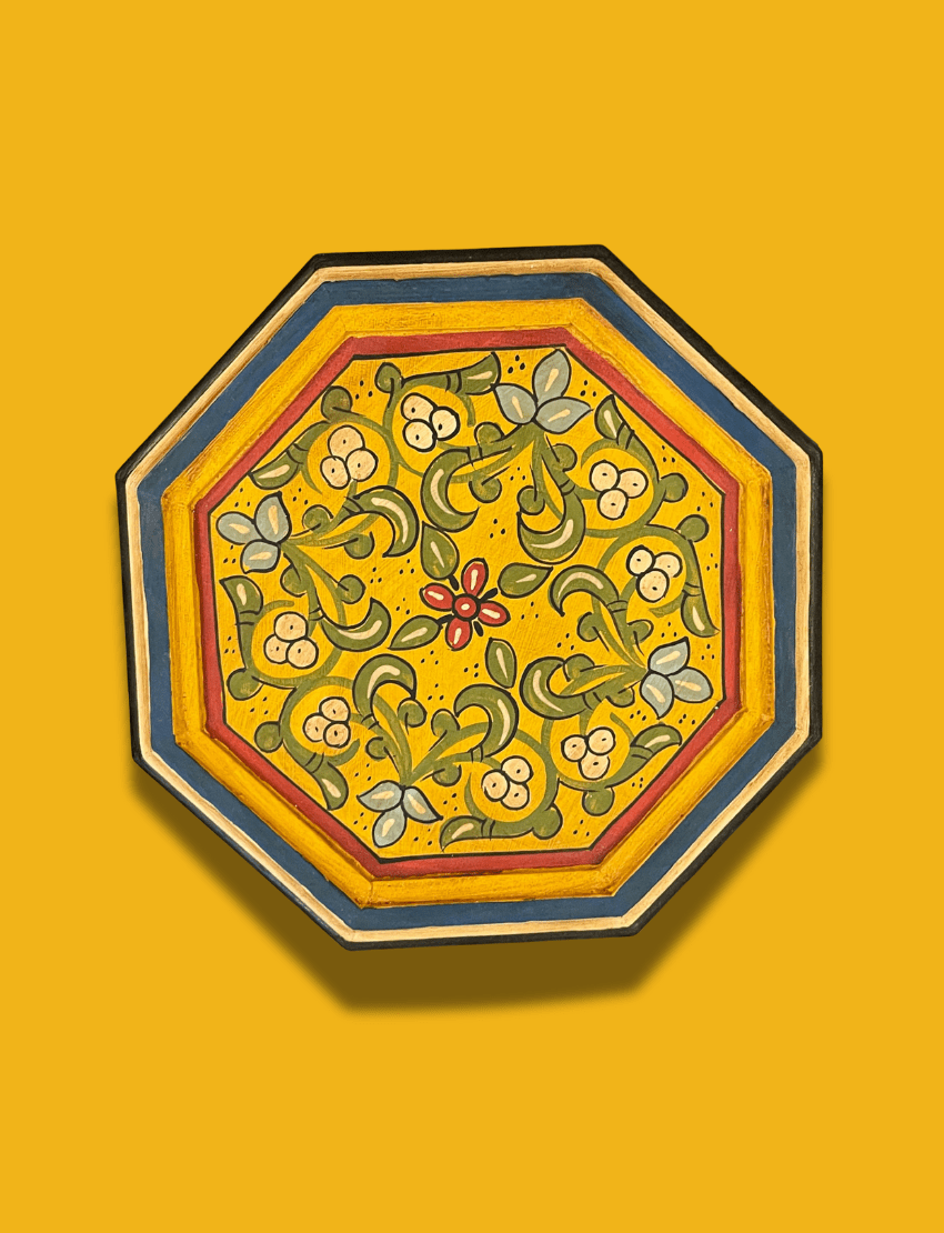 Painted Moroccan Octagon End Table/ Andalusian Style. 7 colorful end table Colorful End Table - Boutabaa Crafts: Costly Yet Affordable Moroccan handamde furniture.