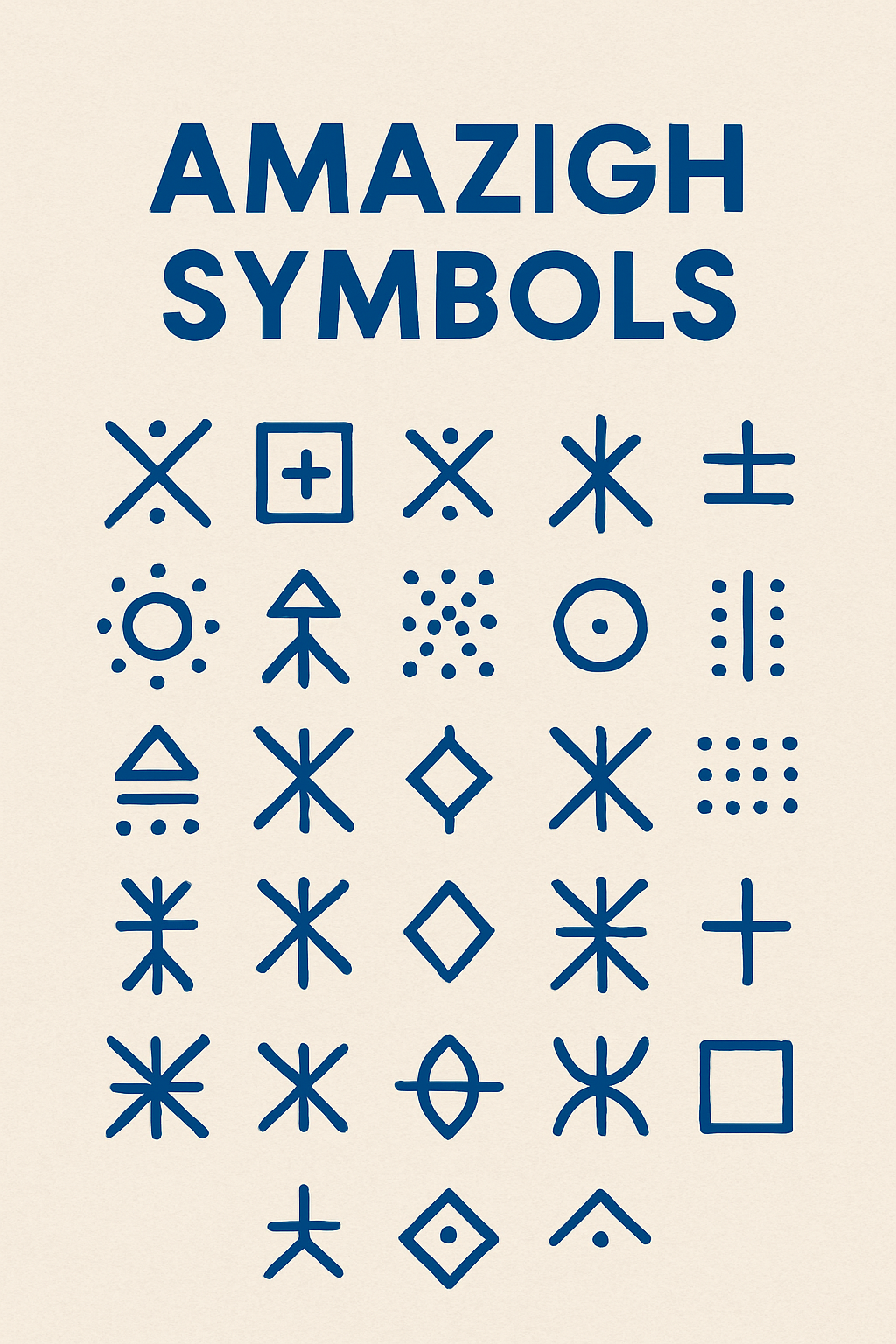 The Amazigh People of Morocco: A Journey Through History and Identity 4 Amazigh people A collection of Amazigh (Tifinagh) language symbols, reflecting Berber identity and cultural pride.