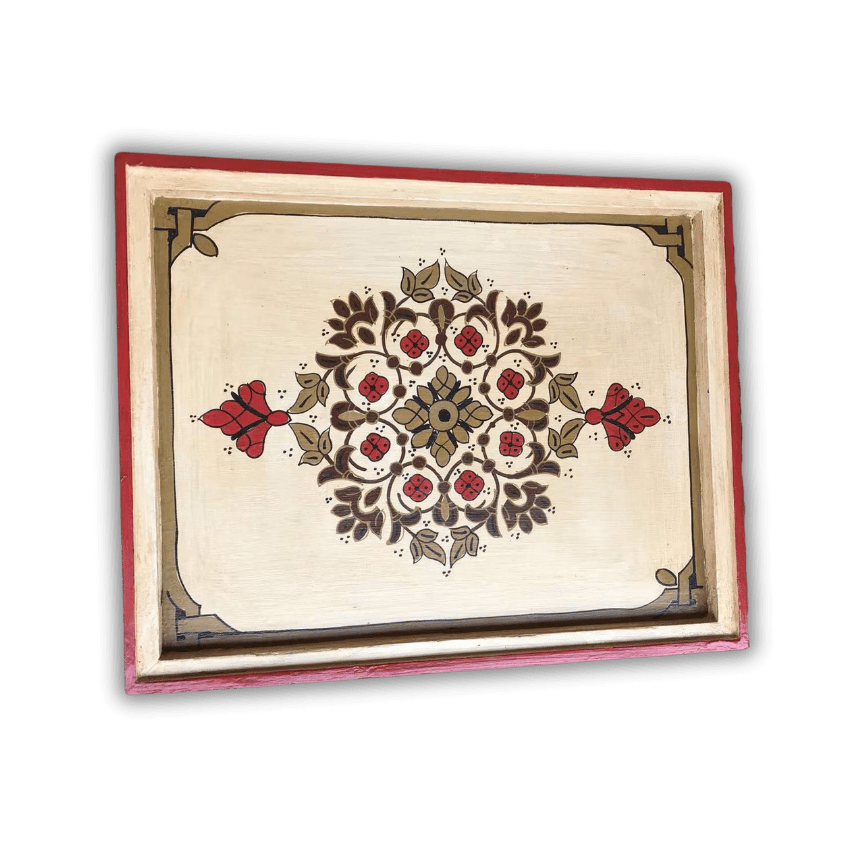 Moroccan Painted Hand-painted Moroccan wooden nightstand – a unique find for those searching side tables near me