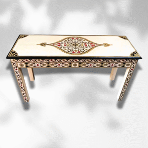 Painted Moroccan Table console - Beige.