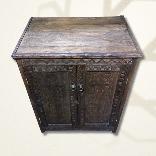 Moroccan Carved Entryway Storage Cabinet - Brown 4 entryway cabinet Moroccan Carved Entryway Storage Cabinet - Brown