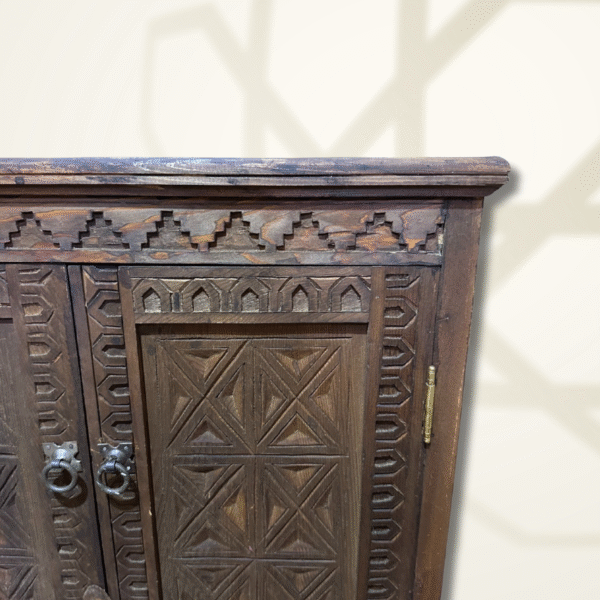 Moroccan Carved Entryway Storage Cabinet - Brown 6 entryway cabinet Moroccan Carved Entryway Storage Cabinet - Brown