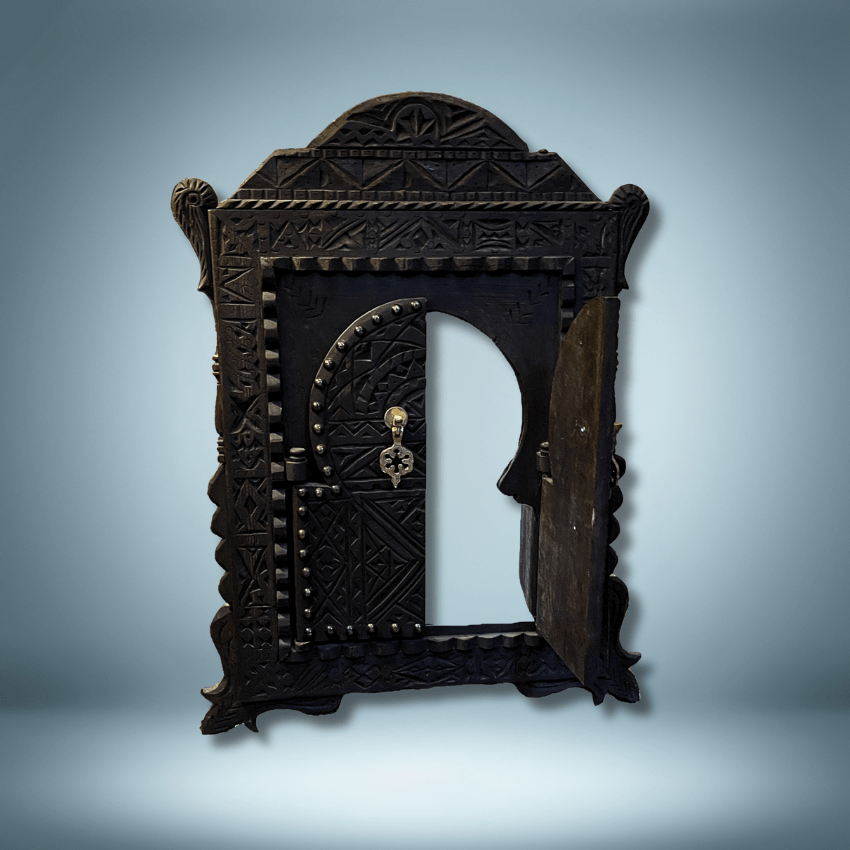 Unique dark brown arch mirror 6 Arch Mirrors 48