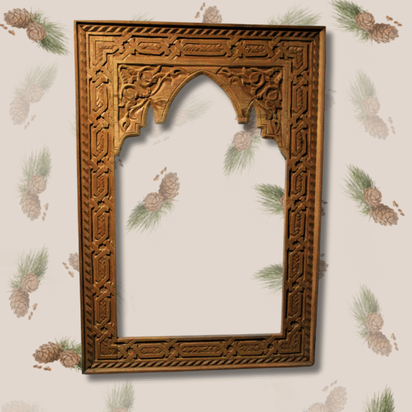 Moroccan Arch Mirror / Wood Frame - Natural Cedar 2 arch mirror Moroccan Arch Mirror / Wood Frame - Natural Cedar