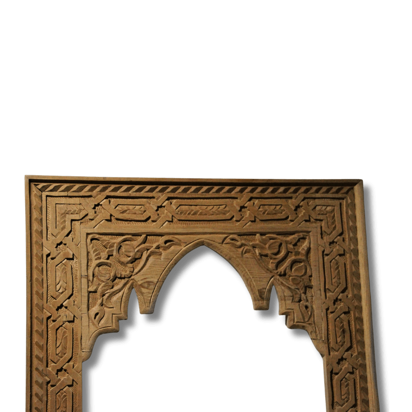 Moroccan Arch Mirror / Wood Frame - Natural Cedar 9 arch mirror 67