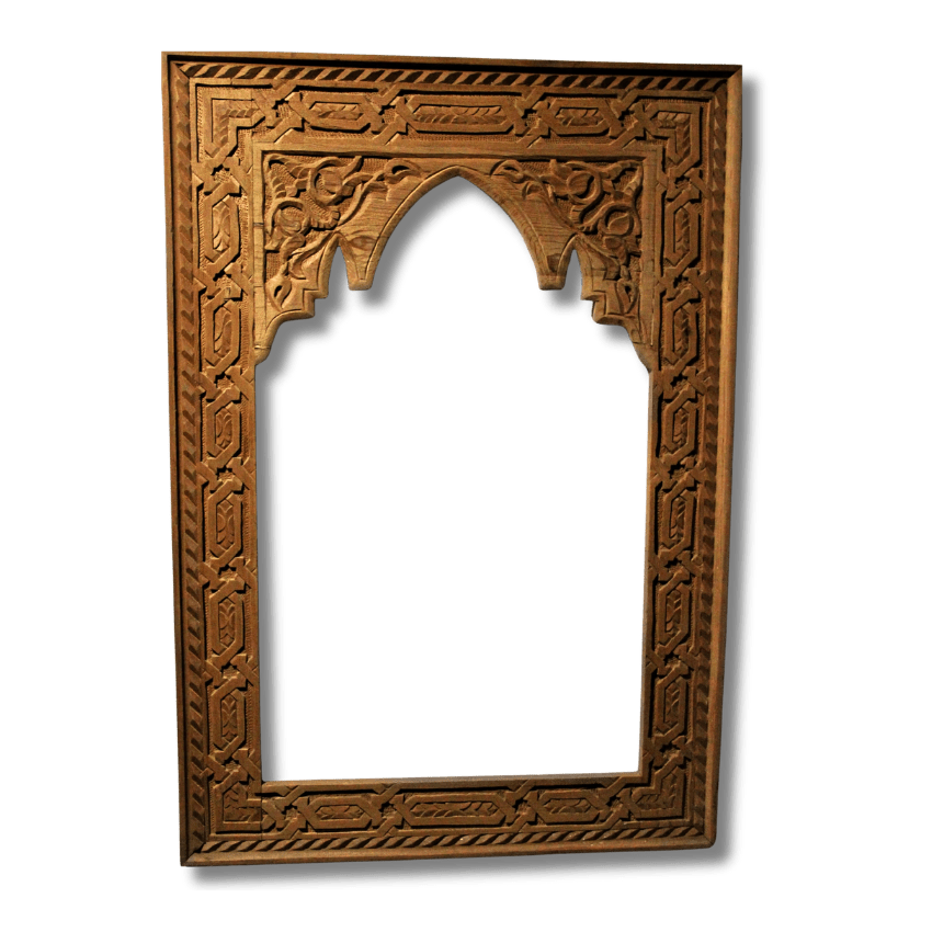 Moroccan Arch Mirror / Wood Frame - Natural Cedar 8 arch mirror 68