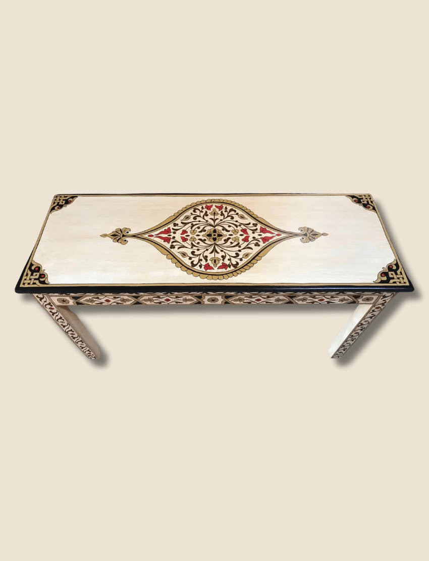 Painted Moroccan Table console - Beige. 7 narrow console table The Best Moroccan Narrow Console Table