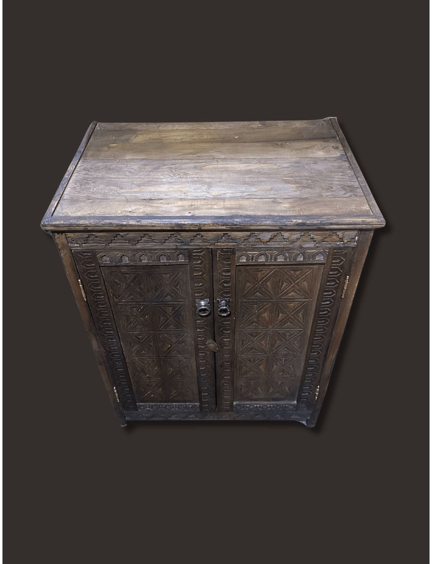 Moroccan Carved Entryway Storage Cabinet - Brown 8 entryway cabinet The Best Entryway Cabinet From Morocco