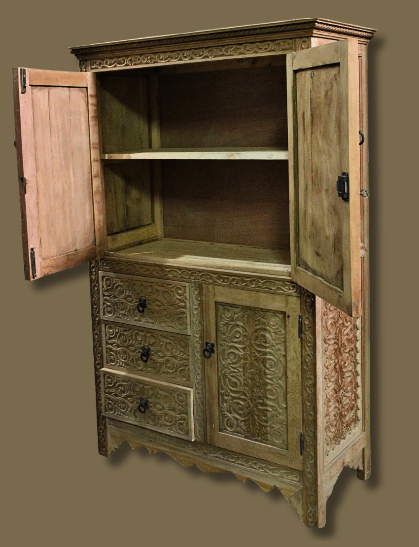 Luxurious Moroccan Carved Bedroom Dresser - Natural 9 bedroom dresser luxurious HAND carved Moroccan bedroom dresser