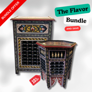 Handmade Moroccan Coffee Table and Side Table Set