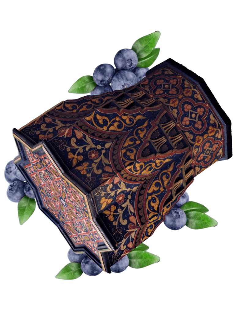 Moroccan Muqarnas Table, Painted Muqarnas Table